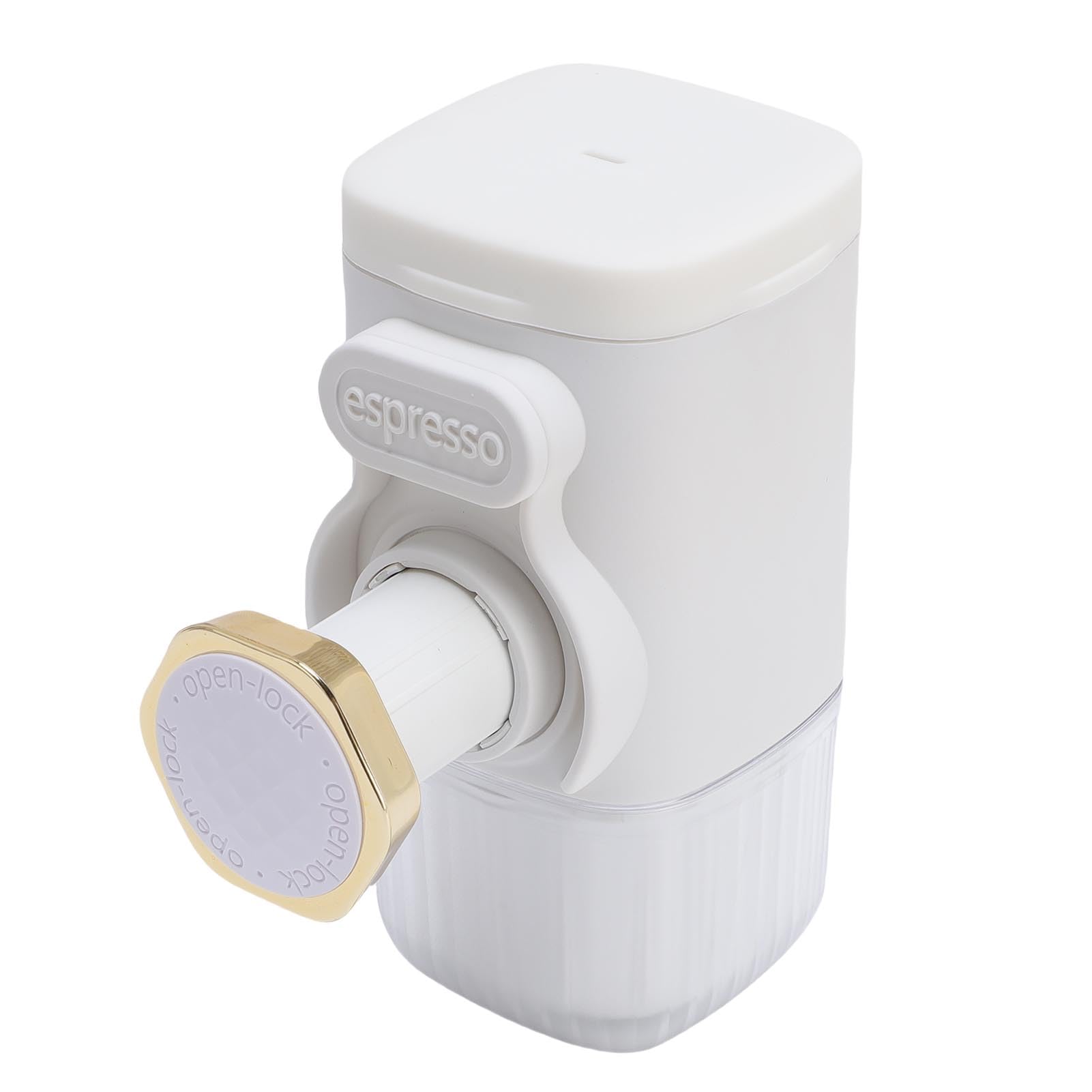 YUYTE Cafetera Portátil de Mano para Café Molido y Cápsulas Manual (WHITE)