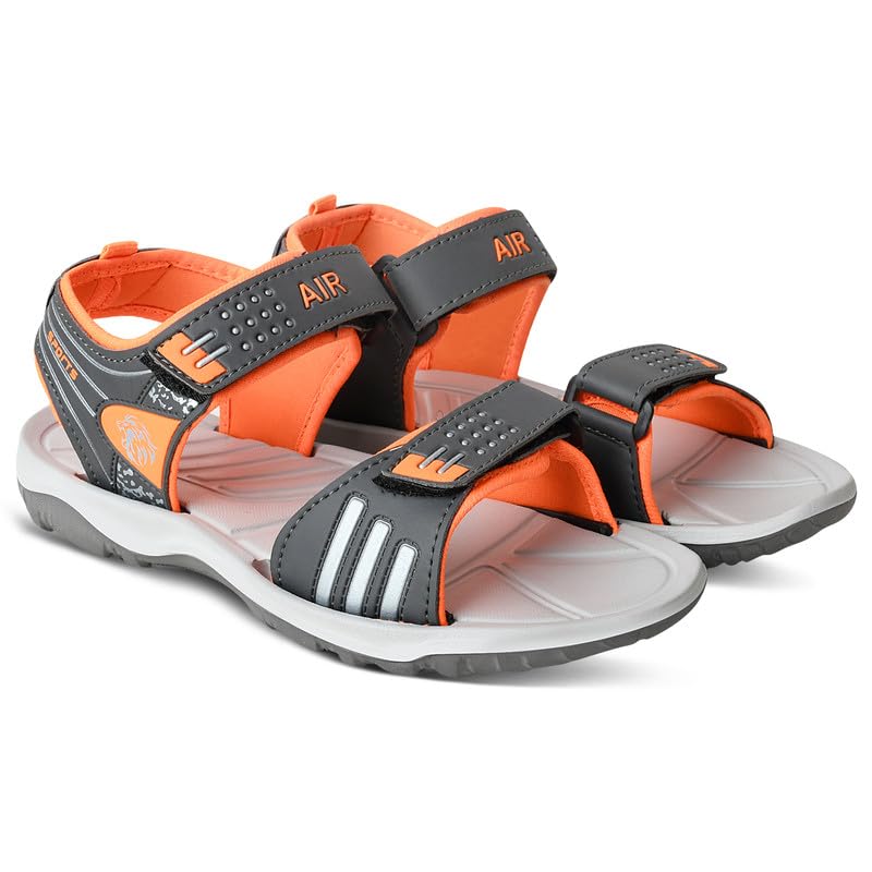 Image of STYLISH and comfortable sandals for men GREY-ORANGE