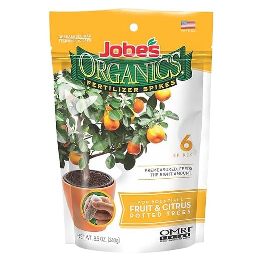 Jobe’s Organics Garden Fertilizer Spikes, Easy Plant Care Fertilizer for Fruit and Citrus Plants and Trees, 6 Count