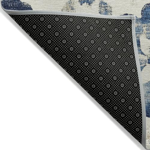 Tapete rectangular 9' x 12' azul marino Addison Rugs miniatura 5