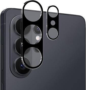 Camera Lens Protective Tempered Glass Transparent HD Film for Galaxy S26 Ultra Full Coverage Black