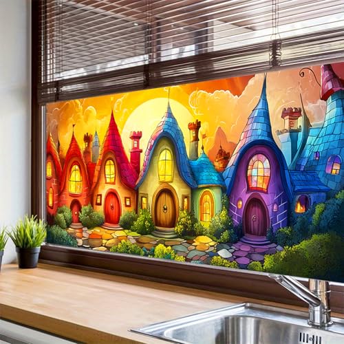 HOMETITUTE Vinilo Decorativo para Ventana 39.3 x 17.7 pulgadas miniatura 4