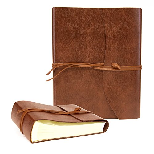 Tivoli Fotoalbum aus recyceltem Leder, Handgearbeitet in klassischem italienischem Stil, Geschenkschachtel inklusive, A5… – Bild 4