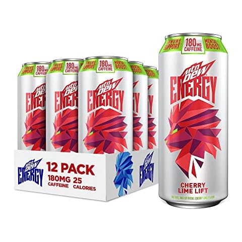 MTN Dew Energy, Cherry Lime Lift,16oz Cans (12Pack) Cover