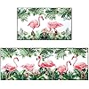 Amazon.com: Bencailor 2 Pcs Christmas Flamingo Kitchen Rugs and Mats ...