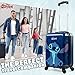 Disney Stitch Suitcase Hard Shell 49 x 33 x 22 30L Capacity 4 Spinner Wheels Extendable Handle Holiday Travel Essentials (Navy, S (L49cm x W33cm - 30L)