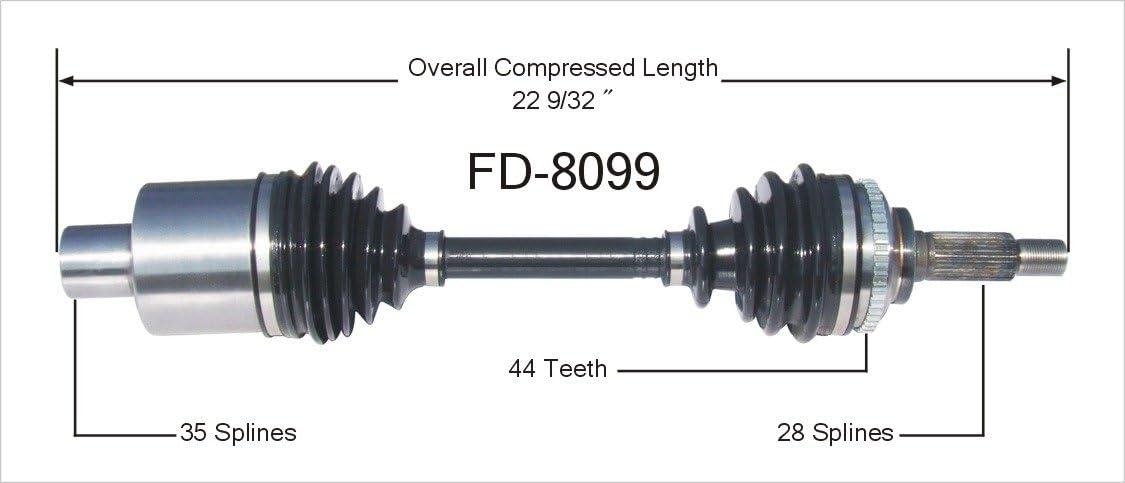 fd-8099 cv axle shaft