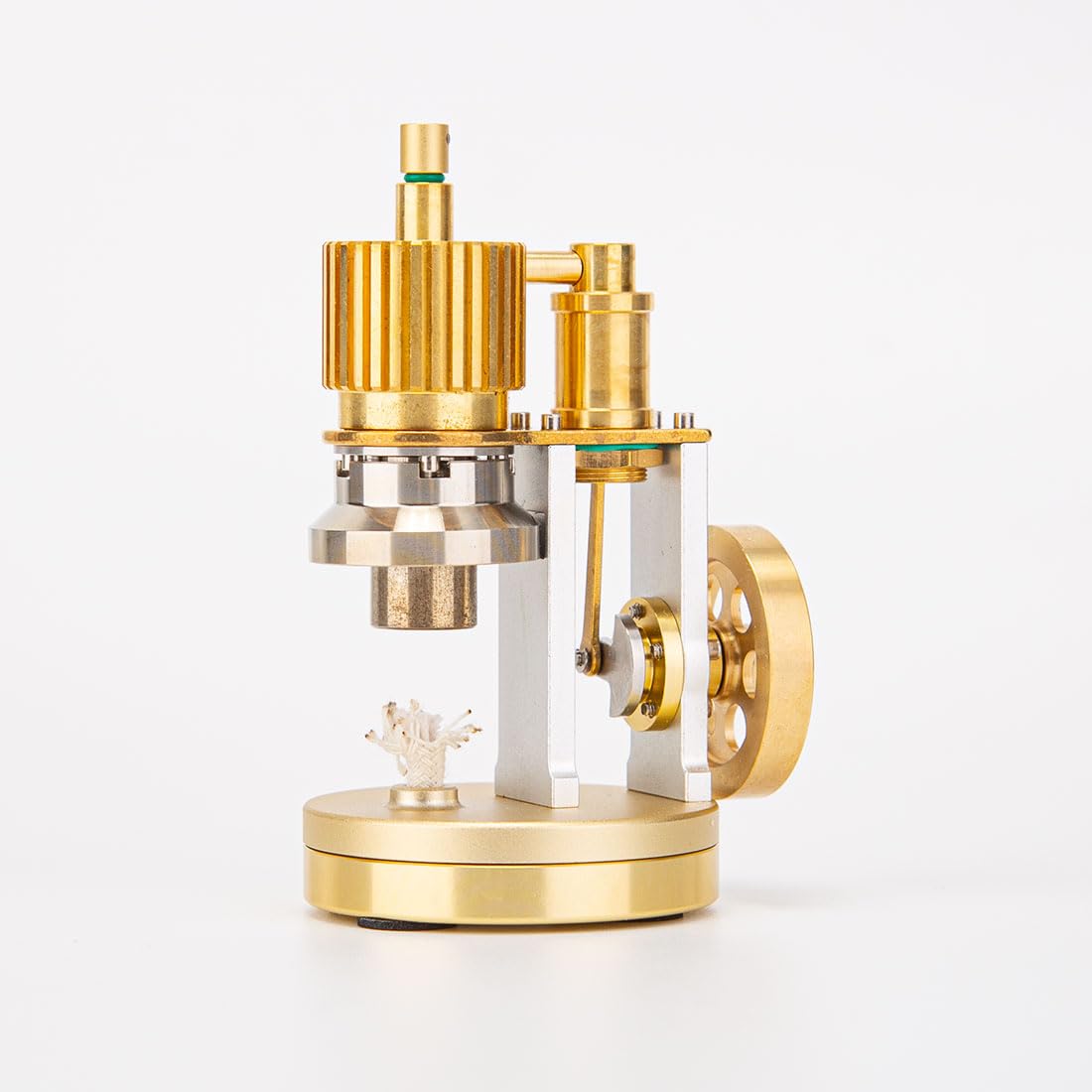 CreativeBlocker Stirlingmotor Bausatz Erwachsen - DIY Metall Stirlingmotor Bausatz Funktionsfähig, Freikolben Dampfmaschinen Modell Bausatz Heiße Luft, Experimentierkasten Wissenschaft Geschenk