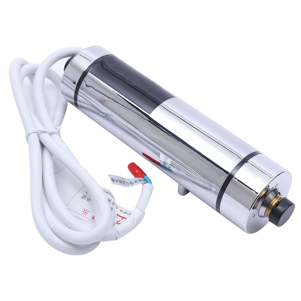 Calentador de agua instantáneo eléctrico, calentador de agua, indicador de temperatura, 5500 W, 220 V, para cuarto de baño