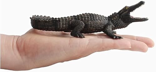 Miniatura 6 de Cocodrilos simulados modelo realista cocodrilo figuras de plástico cocodrilo vida silvestre mundo safari animales figuras pastel Toppers para