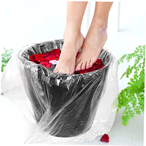 80 piezas fundas desechables para baño de pies miniatura 7