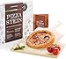 Dimono® Zestaw kamienia do pizzy i popychacza do pizzy - łopata do pizzy i kamień do pieczenia, do piekarnika i grilla gazowego, Set: kamień do pieczenia, popychacz do pizzy i instrukcja