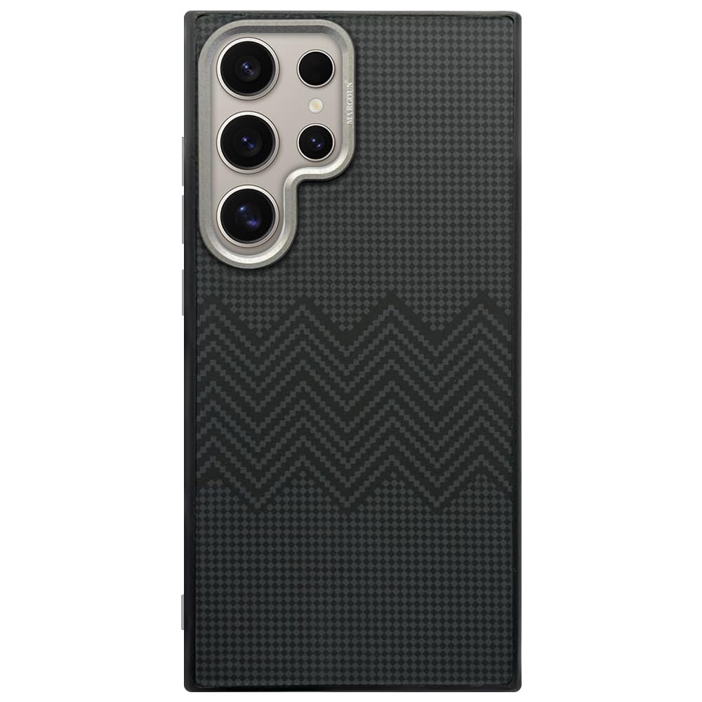 MARGOUN for Samsung Galaxy S24 Ultra Aramid Carbon Fiber Case (F)
