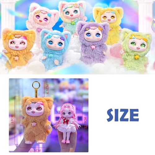 CALEMBOU Blind Box,Soft Kawaii 1 of 6 Possible Mystery Collectible Plush Doll Toys, Animals Stuffed Keychain Charm Birthday Gifts,Ula Weather Series - image 5