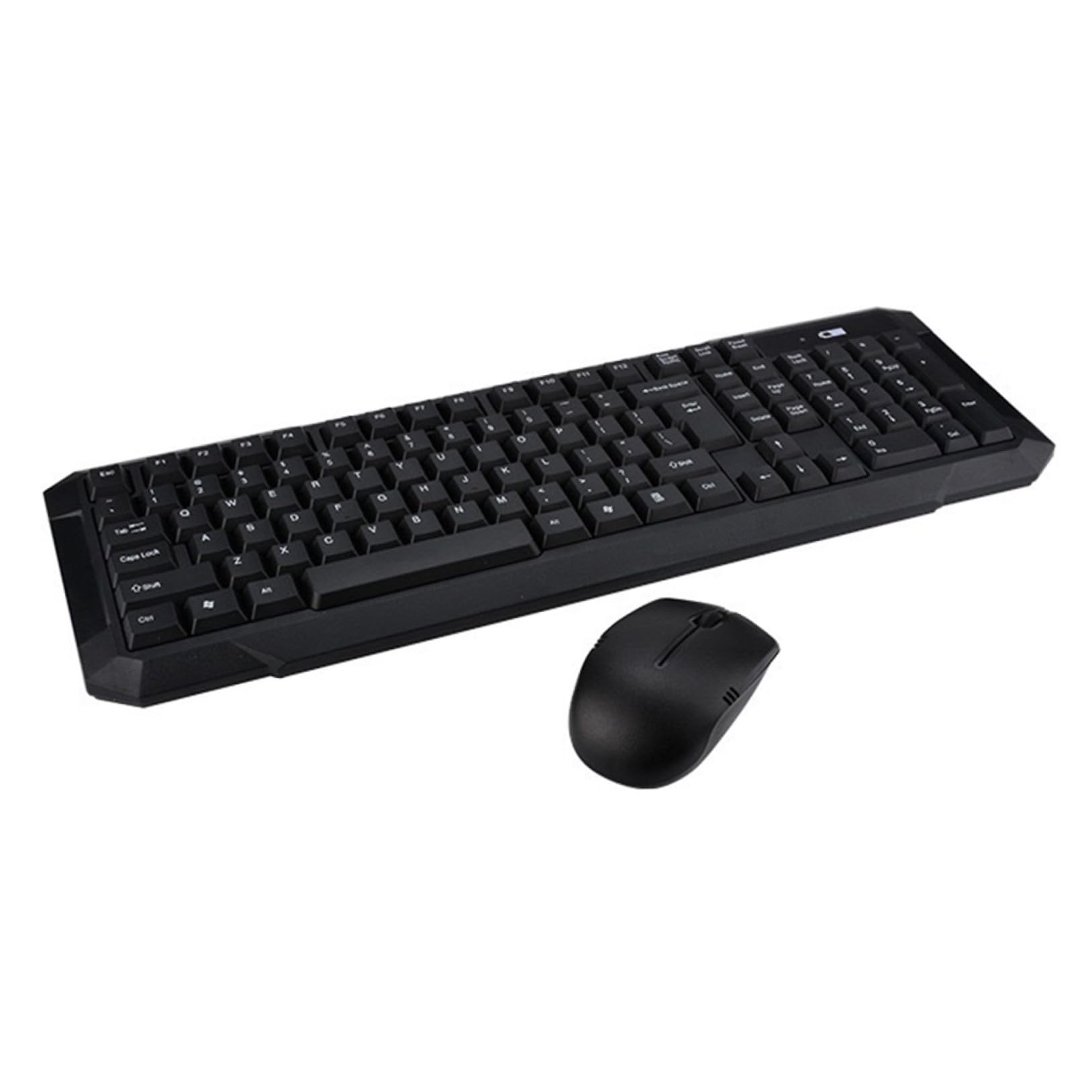 Combo Tastiera e Mouse Wireless 2.4g Nero in Abs per Ufficio