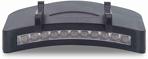 Miniatura 3 de Dilwe 11 LED Clip-on Hat Lámpara Visor Sombrero Clip Luz para Camping Pesca Equitación