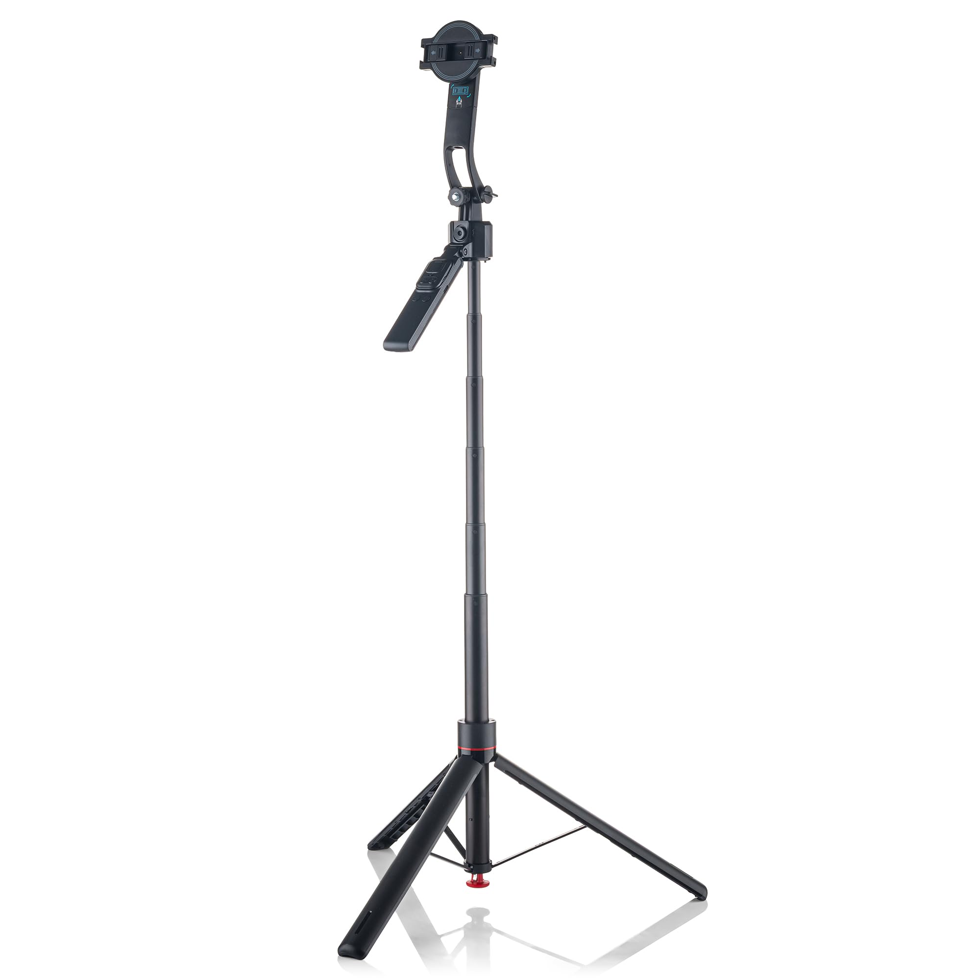 MOJOGEAR TS4 Selfie Stick Tracking Trípode con Auto-Open - 176 cm extensible - con mando a distancia Bluetooth y soporte para teléfono móvil - Trípode inteligente con seguimiento automático