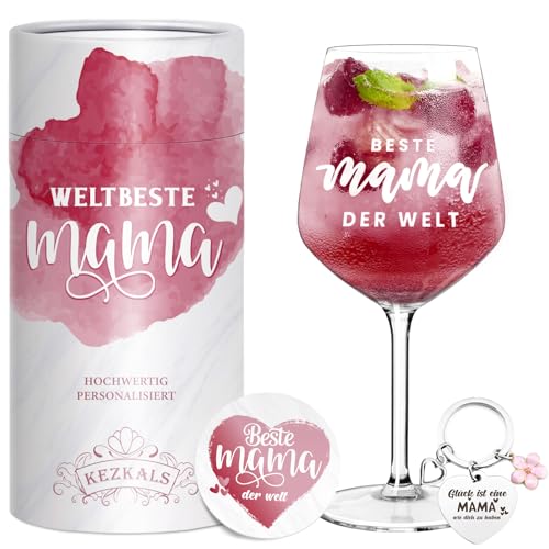 KEZKALS Geschenke für Mama Frauen Sie Weinglas Set Muttertagsgeschenk Geburtstagsgeschenk Lustige Kleine Muttertag Muttertagsgeschenke Weihnachtsgeschenke Weihnachten Geschenke für Mama Frauen