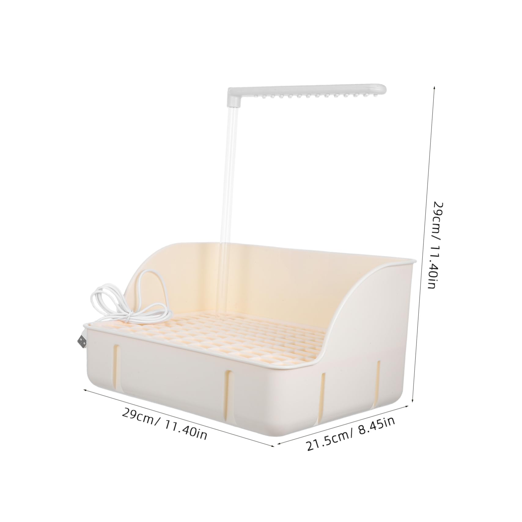 Abaodam Outdoor Automatic Bird Bath with Shower Head Self Circulating Water Fountain for Parrots Birds for Garden Water for Healthier Birds