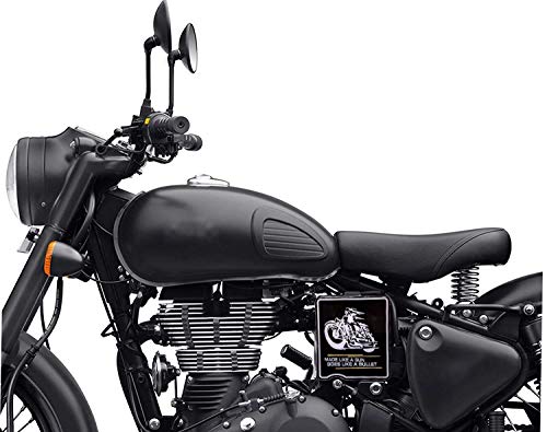 Image of Detachi 3D Emboss Tool Box & Battery Cover Bike Sticker Compatible with Classic 350 Bullet 2 PCS (Dug Dug) (Epoxy Material)