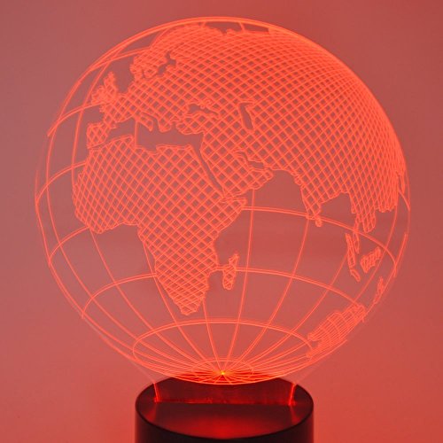 3D Optical Illusion Tellurion Lamps,7 Colors Gradual Changing Touch Button Desk Lighting Lamp For Kids Holiday Gifts And Home Deco #TOP1