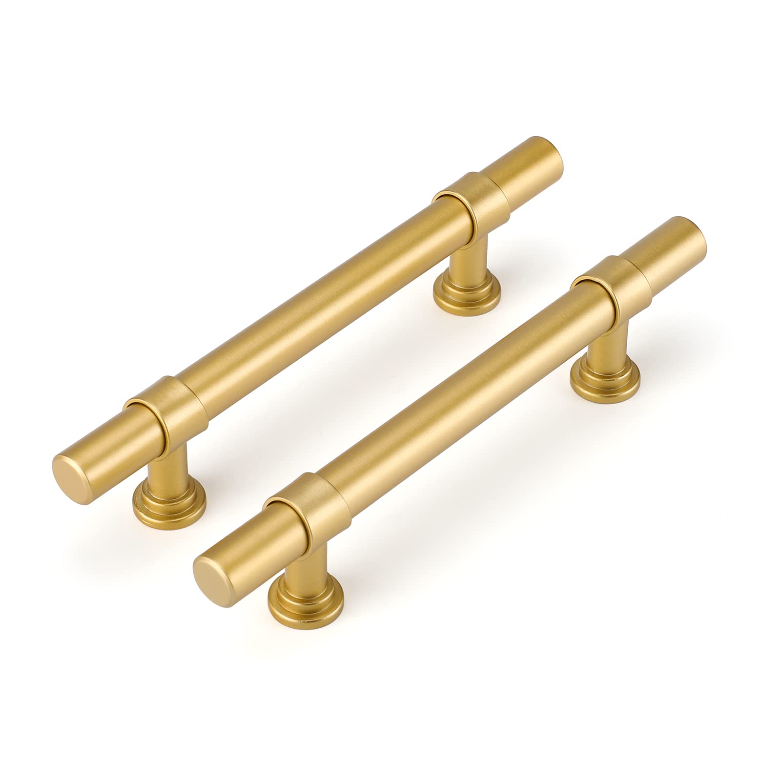 LONTAN 20 Gold Kitchen Cupboard 96mm Gold Kitchen Door Handles T-Shaped Dresser Drawer Pulls Vintage Wardrobe Bedroom Cabinet Door Pulls — image 1