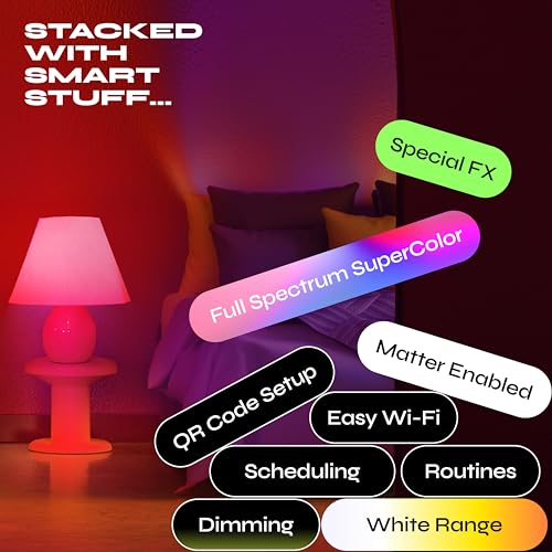 Image of LIFX Color A19 800 lumens, Billions of Colors and Whites, Wi-Fi Smart LED Light Bulb, No Bridge Required, Compatible with Alexa, Hey Google, HomeKit and Siri (2-Pack)