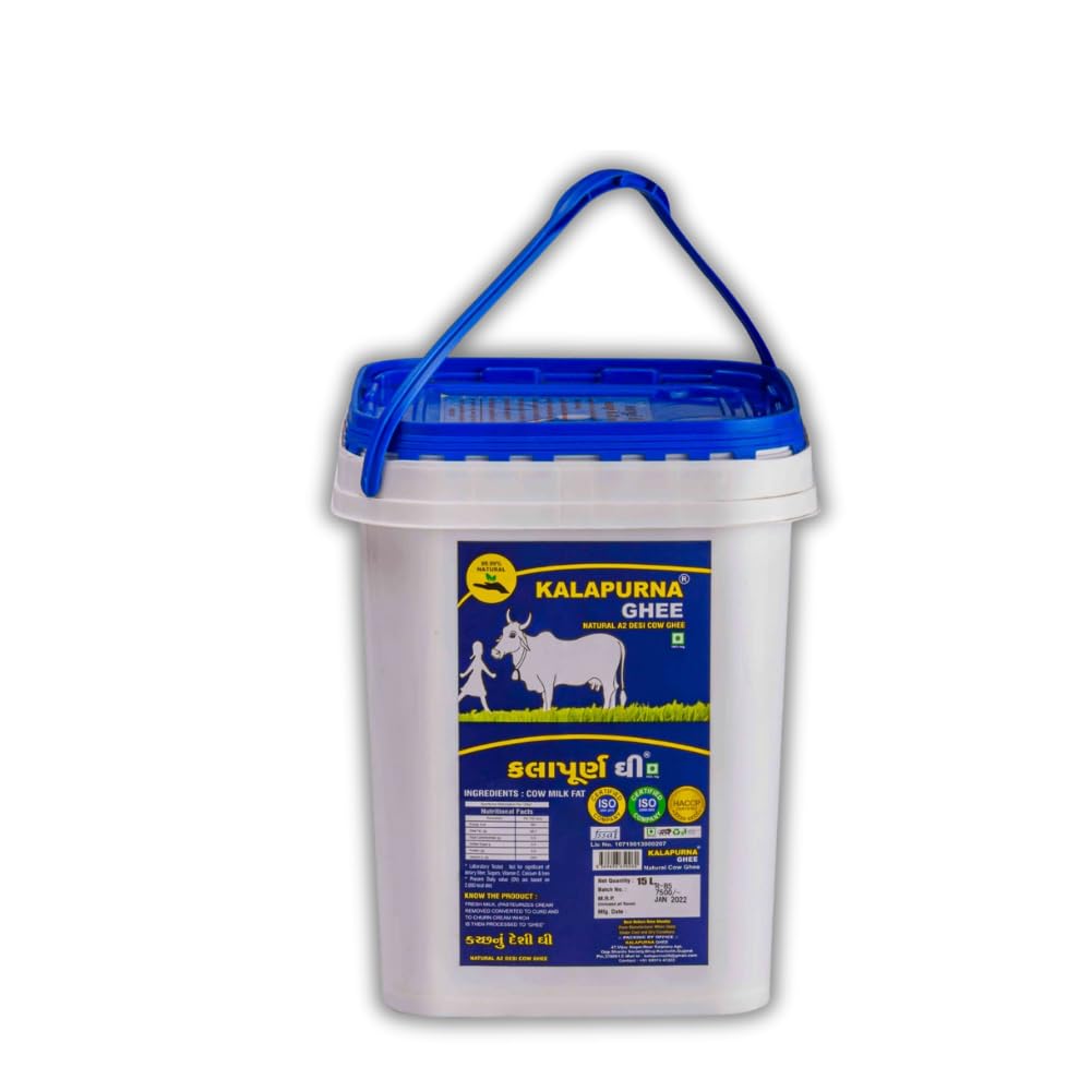 Kalapurna ghee Natural A2 Desi Cow Ghee| Pure Cow Ghee for Better Digestion, Immunity & Eyesight. (15 Ltr) (B0CKZFBHKX) Amazon Price History, Amazon Price Tracker