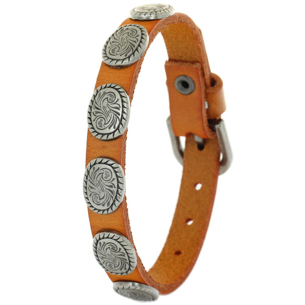 Alloy Rivet Leather Adjustable Bracelet Rock Unisex Hip Hop Bling Spikes Stud Cowhide Cuff Belt Men Jewelry Charm Gothic Punk Bangle