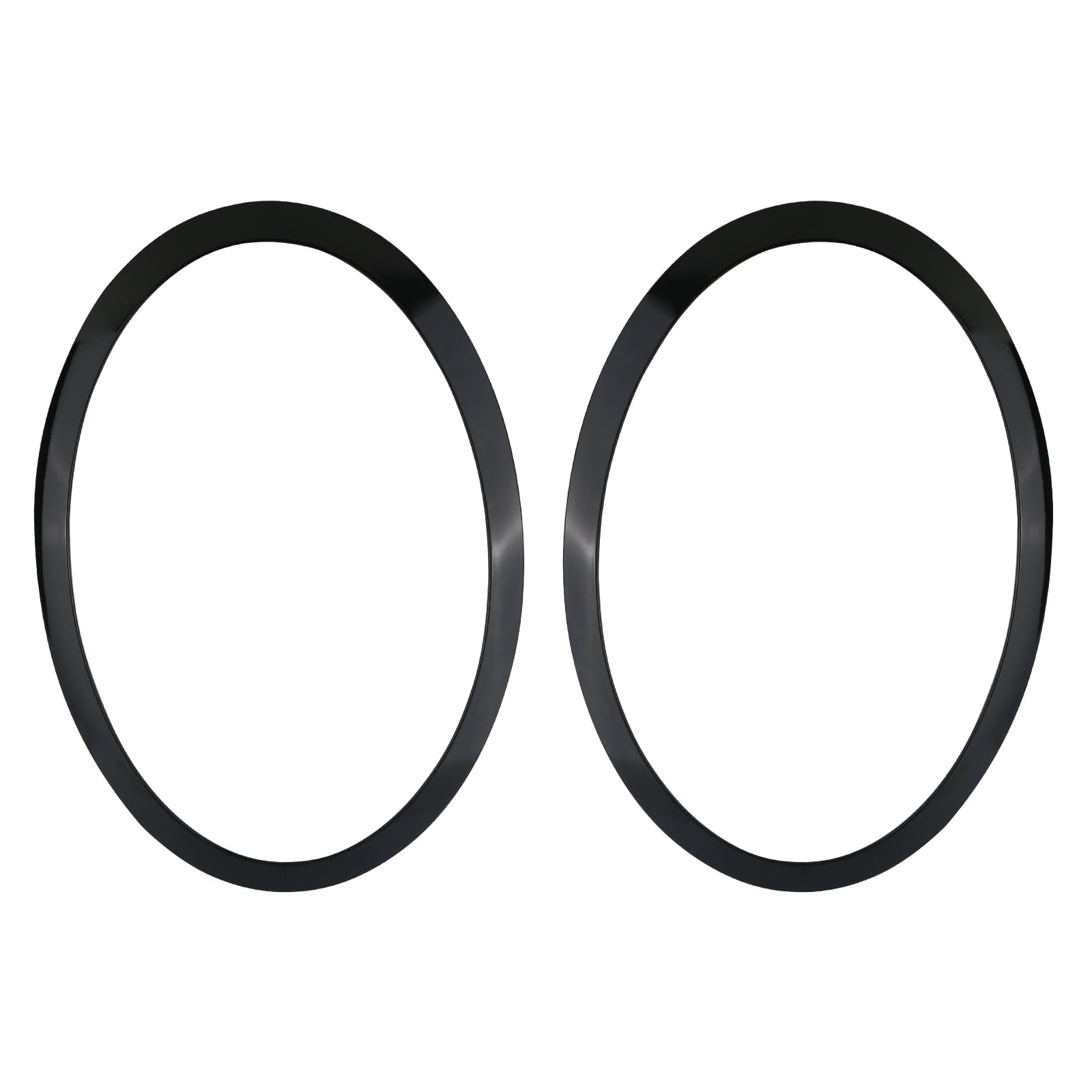 Osompar Headlight Trim Ring Headlamp Bezel Driver & Passenger Side Compatible with 2014-2021 Mini Cooper F55 F56 F57 Replaces 51137449209 51137449210 Black Pair
