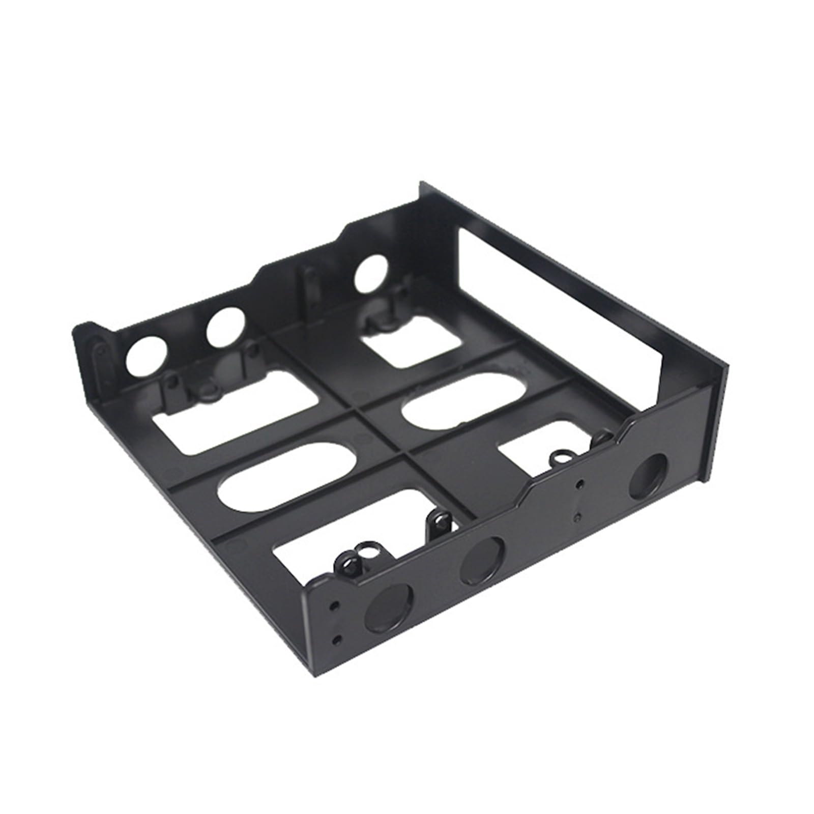 Haiki Adattatori per alloggiamento unità da 5,25" a 3,5" Staffa di montaggio per alloggiamento anteriore da 3,5 a 5,25 Floppy to Drive Bay Tray Staffa