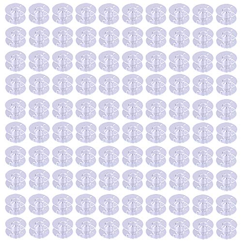 Mipruct 100 Pack Bobbins for Brother Sewing Machine,SA156 Bobbins for Sewing Machine,Class 15 bobbins