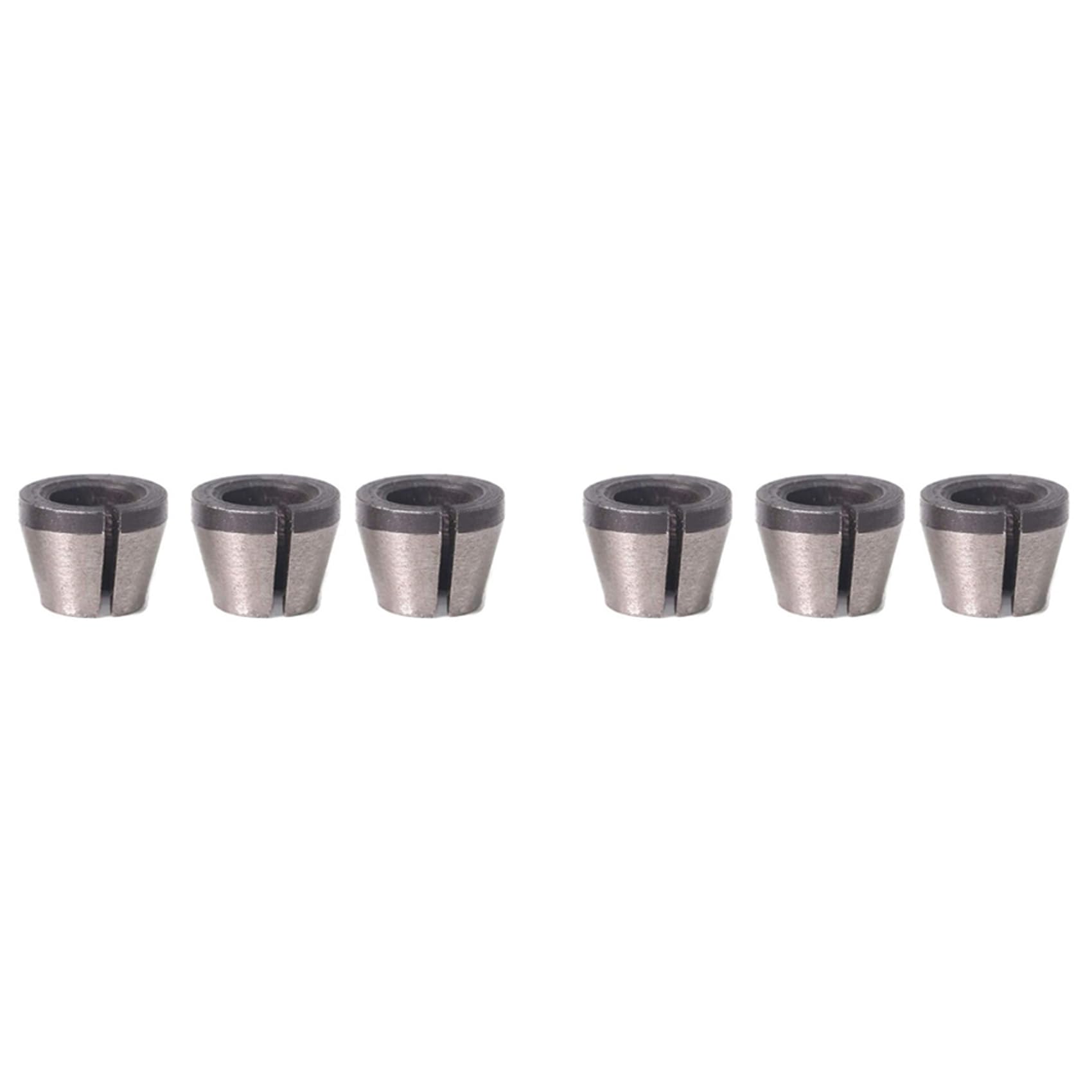 Jnchdghwa Black & Silver 6Pcs High 6Mm 6.35Mm 8Mm Router Collet Chuck Adapter For Engraving Trimming Machine