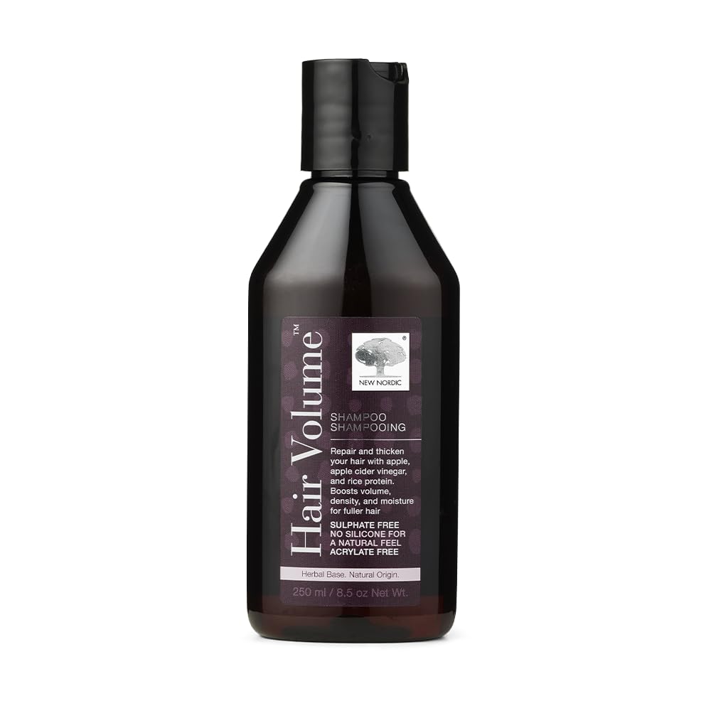 New Nordic Hair Volume Thickening Shampoo Apple Cider Vinegar Protein 250ml