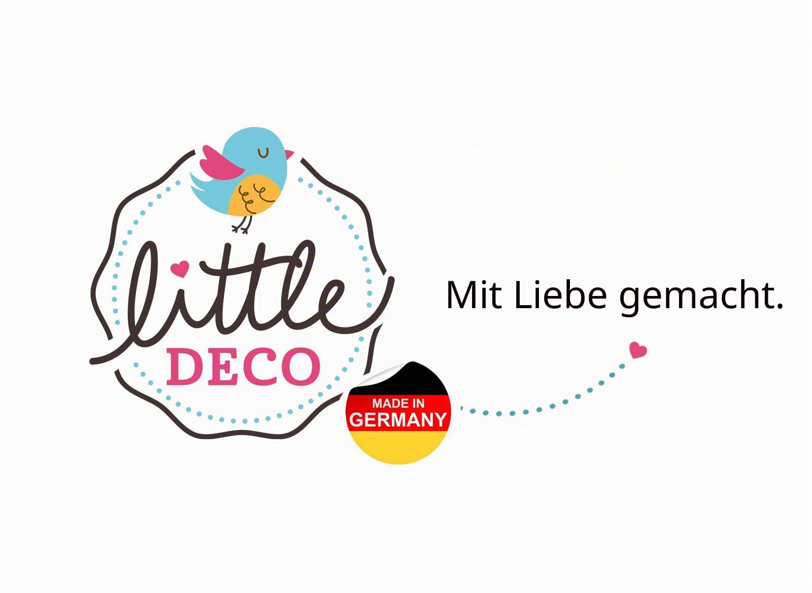 Little Deco Wandtattoo Regenbogen mit Punkten grün gelb blau DL5004 XL