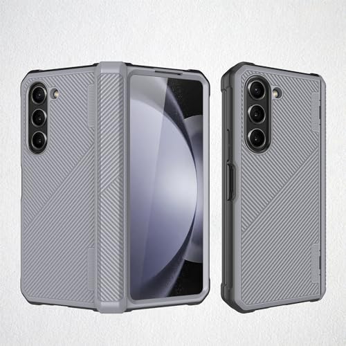 Coque Samsung Galaxy Z Fold5 Gris avec protection écran intégrée