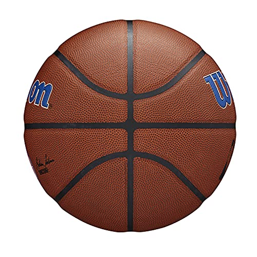 Wilson Basketball, Team Alliance Model, DETROIT PISTONS, Indoor/Outdoor, Mixed Leather, Size: 7 - Image 4