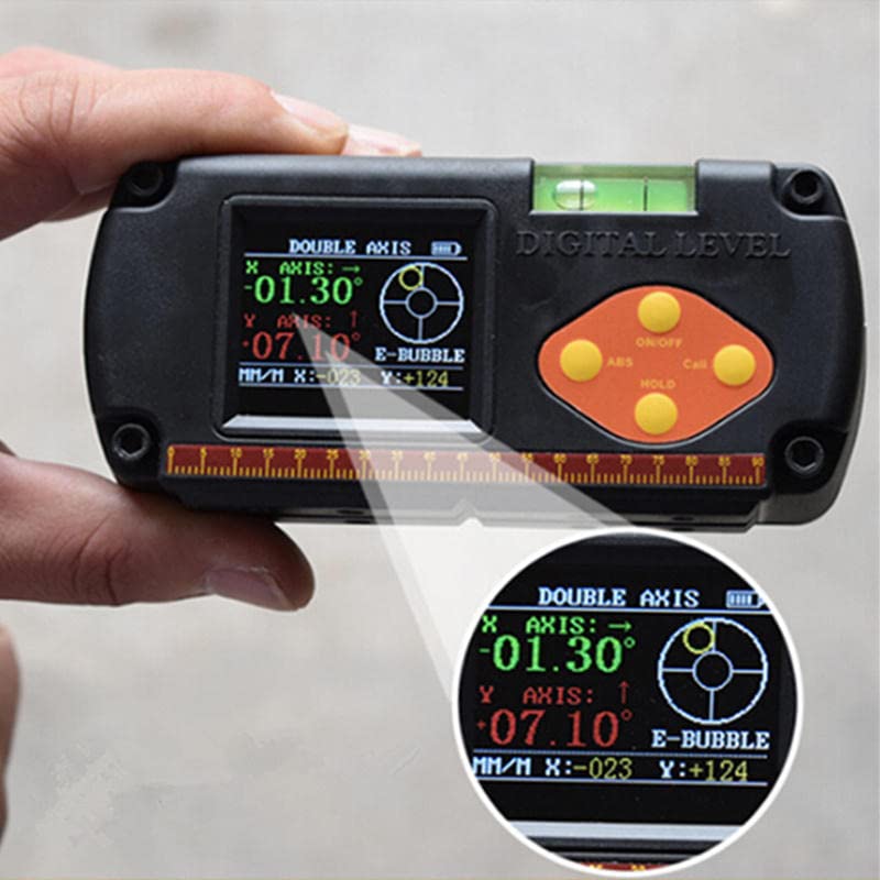 Digital Protractor Inclinometer Dual Axis Level Measure Box Angle Ruler Elevation Meter DAX Digital Level With Magnetic Base Accuracy LV-DAX 0.1 Degree