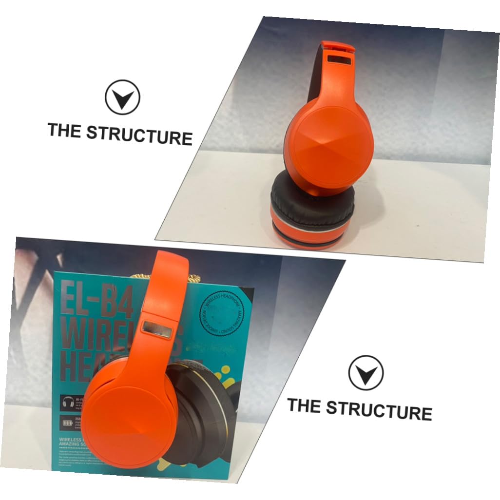 Cuffie da Gioco Wireless Pieghevoli Arancioni, Driver 40mm Abs | Connessione Wireless 5.0, Impedenza 32 Ohm, Fascia Regolabile, Padiglioni Traspiranti, Batteria 250 Mah