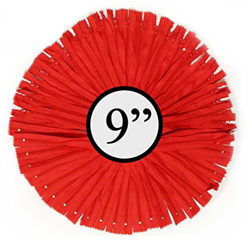 KGS Zippers for Sewing Crafts, Red, 9 Inch (20 Pieces) - Image 4