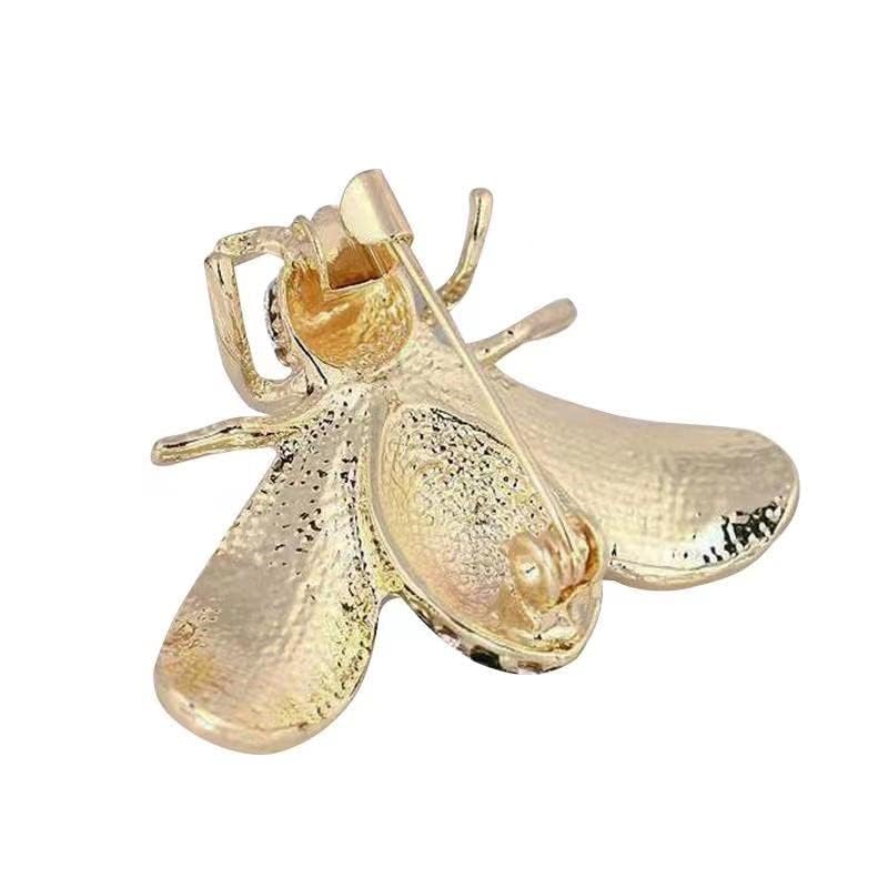 Image of 16 PCS Honey Bee Brooches Lapel Pins Crystal Insect Themed Bee Brooches
