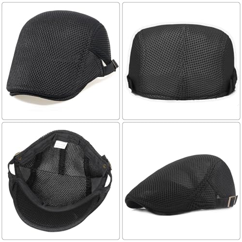 Image of WETOO Men's Flat Cap Gatsby Newsboy Lvy Irish Hats Driving Cabbie Hunting Cap