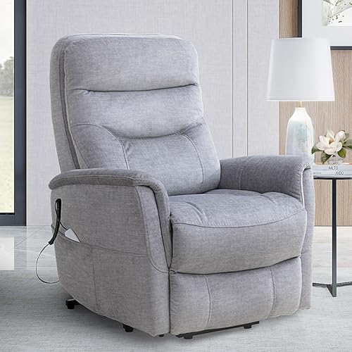 Sillón reclinable eléctrico plateado con cabecera articulada miniatura 2
