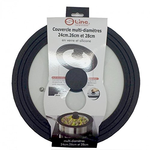S.Line - Couvercle multi-diamètres 24, 26 et 28cm
