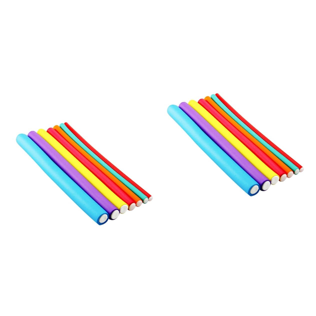 FRCOLOR 40pezzi Flex Rods Per Arricciare Multifunzionali Per Fredde Riccioli Colori Random Per Acconciature