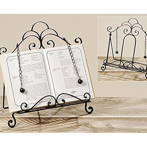 Rustikaler Buchständer Buchstütze Kochbuchhalter Eisen Cover