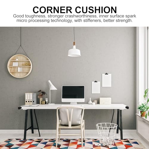 Image of 100Pcs Safety First Anti-Collision Angle Protection: Black Plastic Corner Protectors for Furniture Easy Installation Adhesive Bumpers for Baby Proofing Sharp Edges at Home