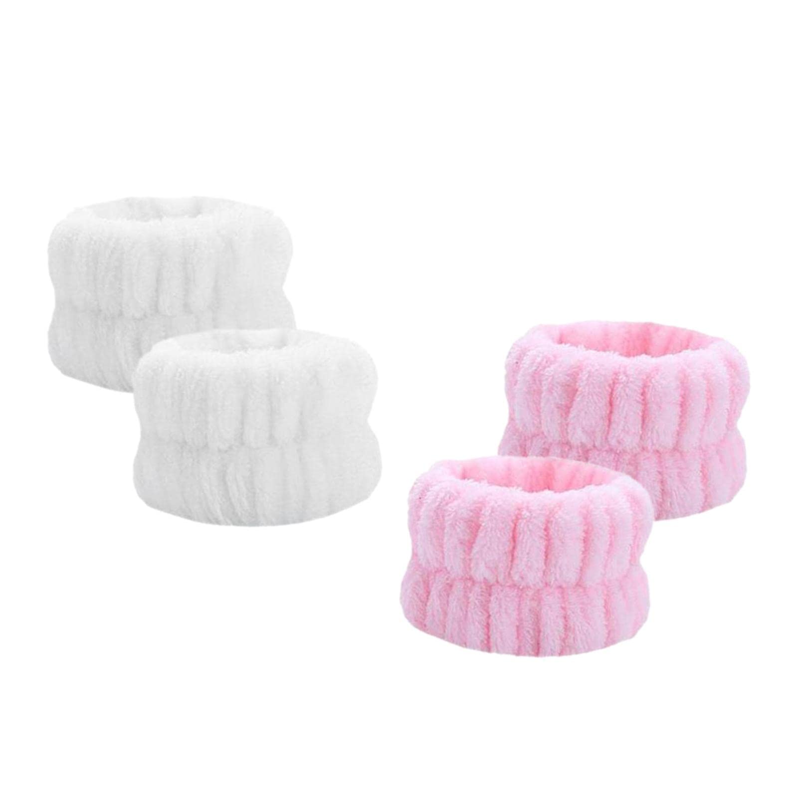 Merishopp 2 Pair Absorbent Towel Portable for Party White Pink | Clothing, Shoes & Accessories | Womens Accessories | Hair Accessories 4