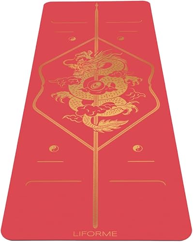 Liforme Colección Zodiac New Year Bolsa de yoga incluida Sistema de alineación patentado, agarre guerrero, antideslizante, ecológico, resistente