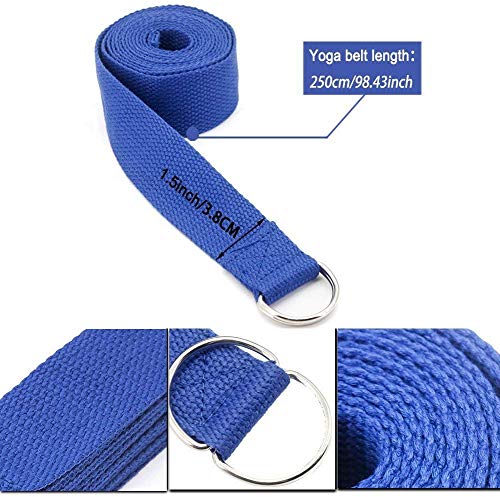 Image of inchserveuttam Yoga Block (2 PC) - High Density EVA Foam Block to Support and Deepen Poses, Improve Strength and Aid Balance and Flexibility with Yoga Belt (Yoga Blocks with Belt) inch